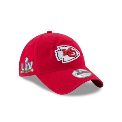 Kansas City Chiefs Gorra | New Era NFL Super Bowl Lv Side Patch 9twenty Adjustable Cap Mexico - Rojos